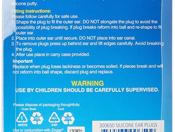 گوشگیر سیلیکونی زاگز مدل Ear Plugs